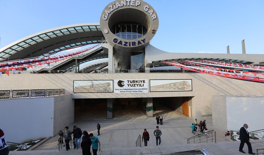 Yerli ve milli tren setinin 6'ncısı Gaziantep'e geldi