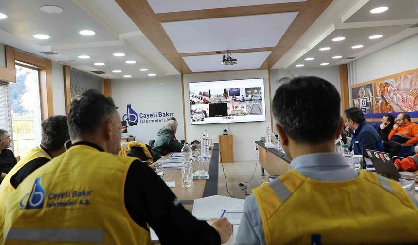 Çayeli Bakır'da 3. seviye acil durum tatbikatı gerçekleştirildi