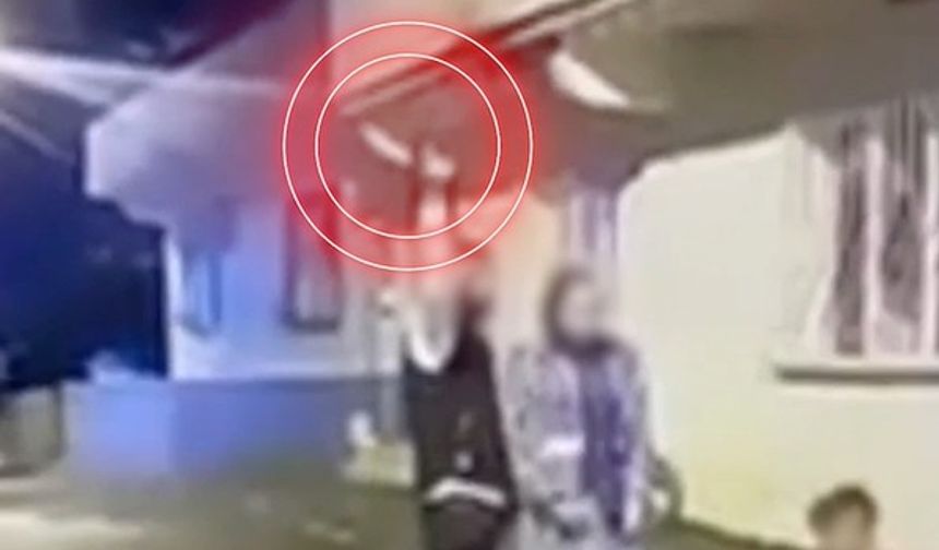 Çocuğun yanında silahla havaya ateş eden şahıs yakalandı