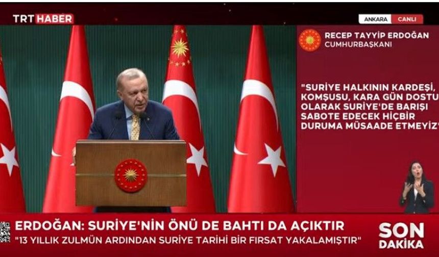 Erdoğan’dan Kabine Sonrası Net Mesajlar: “Suriye’de Zamana Oynayanlar Kaybeder”
