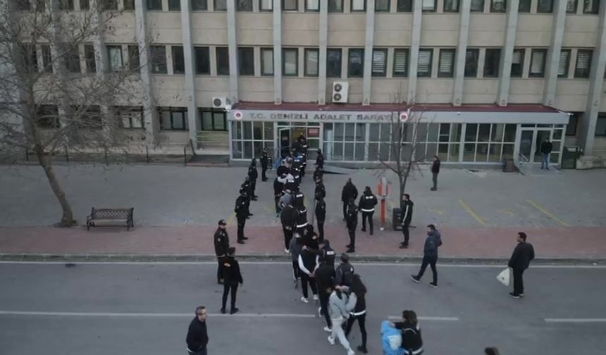Denizli'de 31 üyesi tutuklanan suç örgütüne 2. dalga operasyon: Gözaltına alınan 17 kişiden 12'si tutuklandı