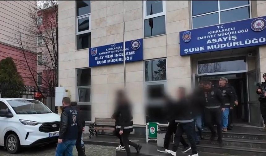 Kırklareli'de 2 milyon liralık dolandırıcılık operasyonu: 10 şüpheli yakalandı