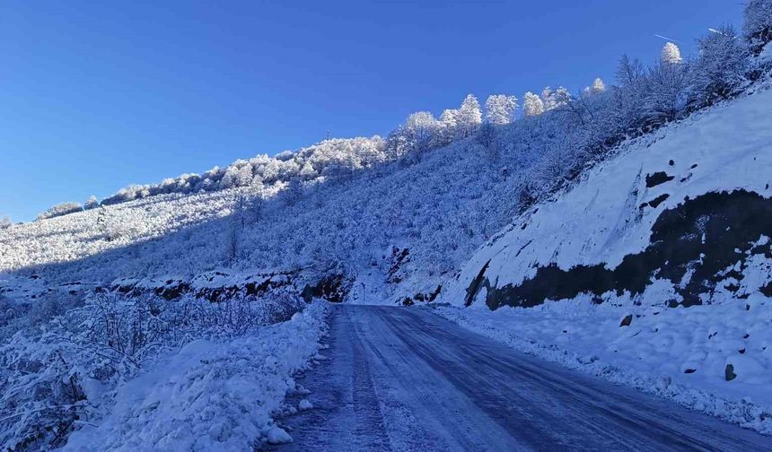 Ordu'nun 13 ilçesinde eğitime kar engeli
