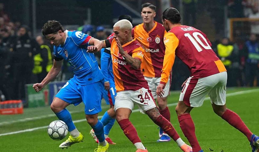 UEFA Şampiyonlar Ligi: Galatasaray: 1 - Atletico Madrid: 1 (İlk yarı)