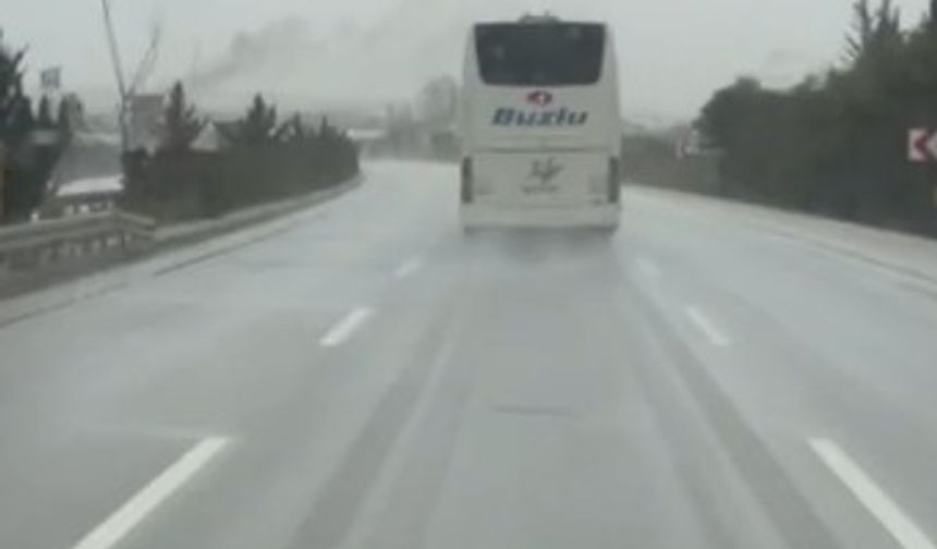 10 kişinin hayatını kaybettiği kazaya karışan firmanın bir başka otobüsü aynı güzergahta hız yaparken görüntülendi