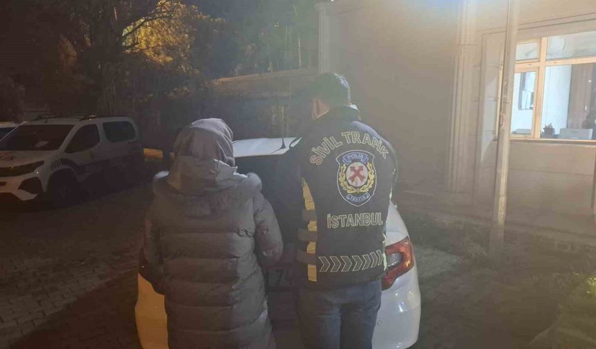 Beylikdüzü'nde ters yönde ilerleyen sürücüye para cezası