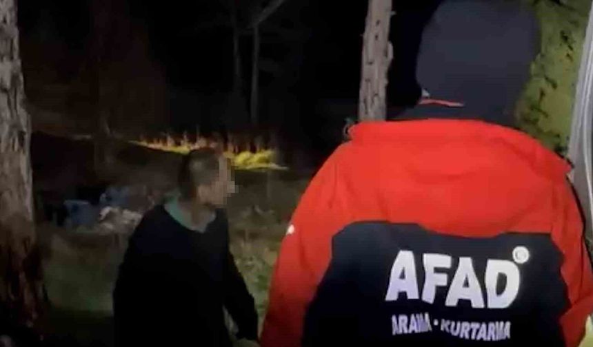 Bolu'da kaybolan zihinsel engelli vatandaş 20 saat sonra sağ bulundu