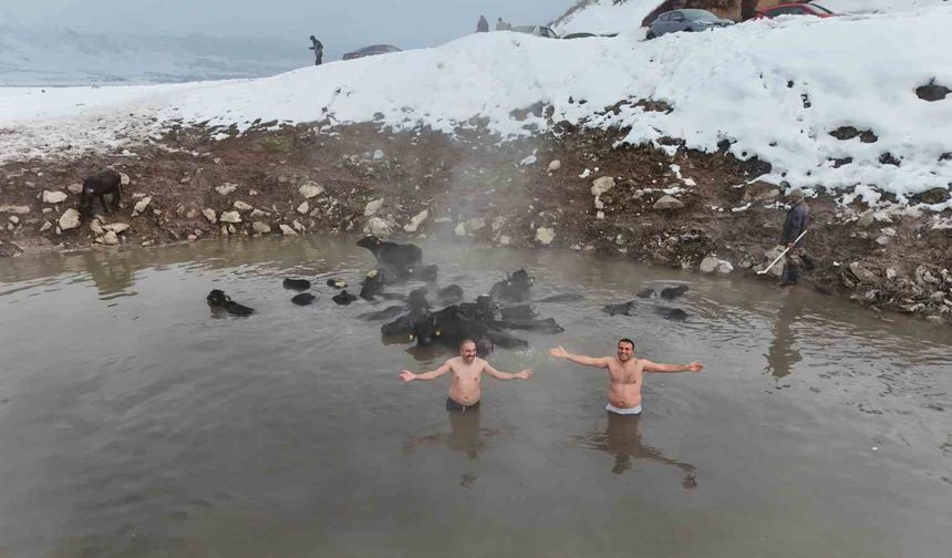 Eksi 25 derecede kaplıca keyfi