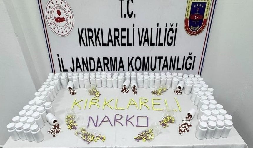 Lüleburgaz'da uyuşturucu operasyonu: Binlerce hap ele geçirildi