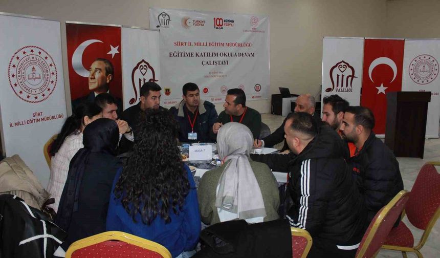 Siirt'te 'Eğitime Katılım Okula Devam Çalıştayı' düzenlendi