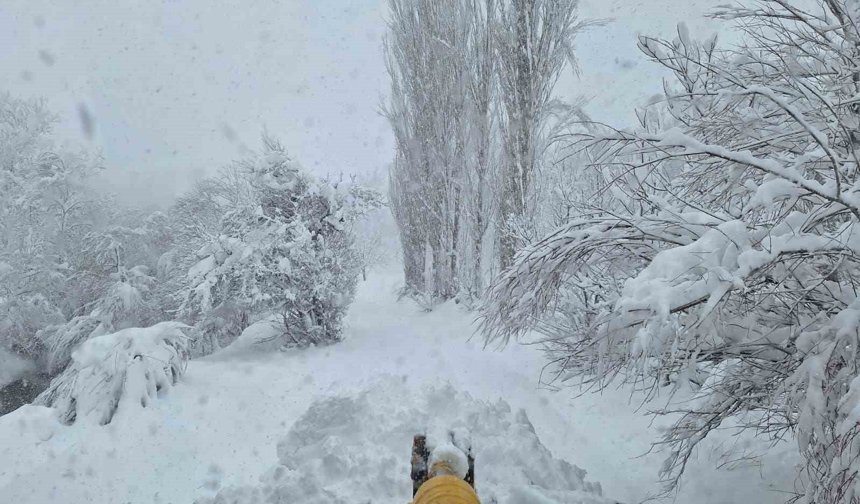 Siirt'te karla kaplı yollar ulaşıma açıldı