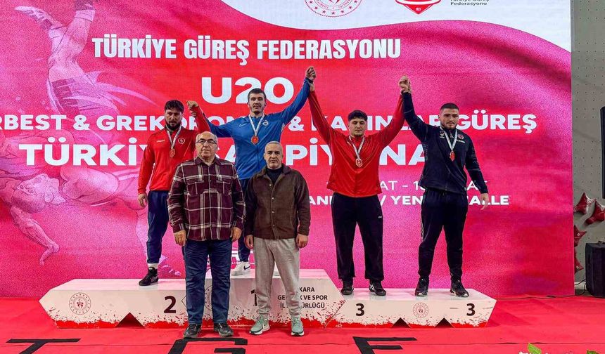 U20 Serbest Güreş Türkiye Şampiyonası'nda ikinci gün tamamlandı
