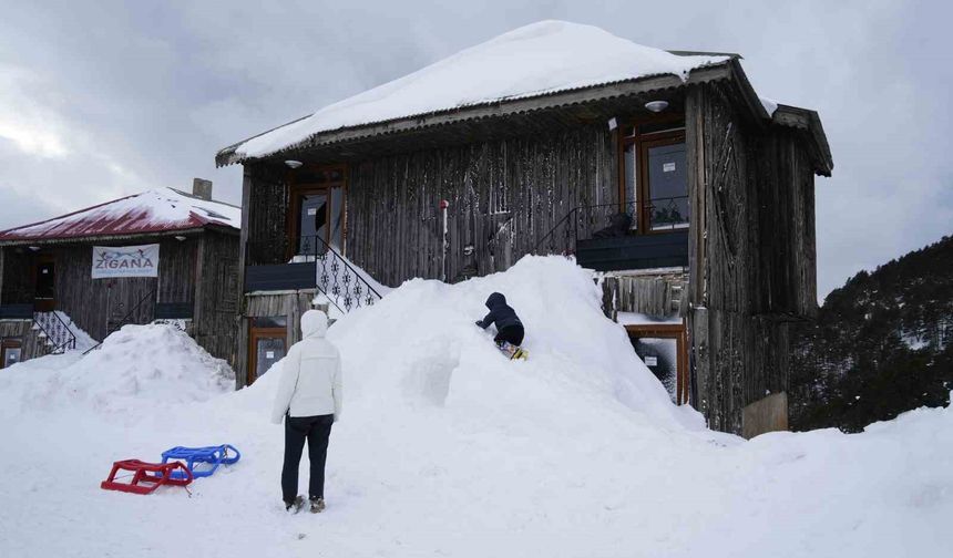 Zigana Dağı sömestir tatili boyunca 80 bin ziyaretçiyi ağırladı