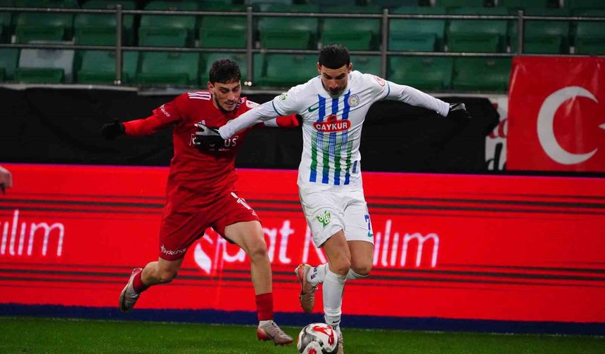 Ziraat Türkiye Kupası: Çaykur Rizespor: 1 - Beyoğlu Yeni Çarşı: 1 (Maç sonucu)