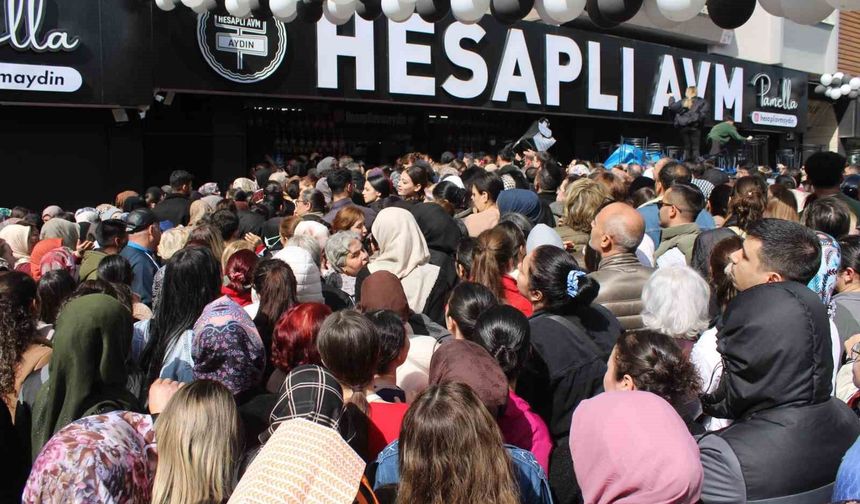 Aydın'da 'indirimli eşya' izdihamı: Ezilen ve bayılan vatandaşlar hastaneye kaldırıldı