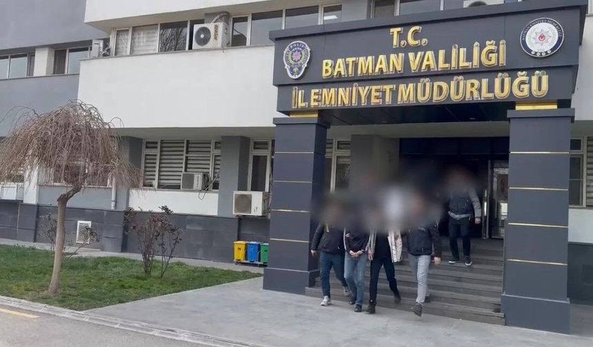 Batman'da alıkonulan şahıs kurtarıldı: 5 kişi tutuklandı