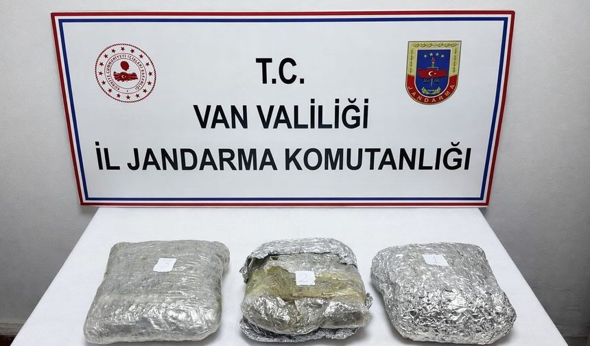 Çaldıran'da 4 kilo 60 gram skunk ele geçirildi