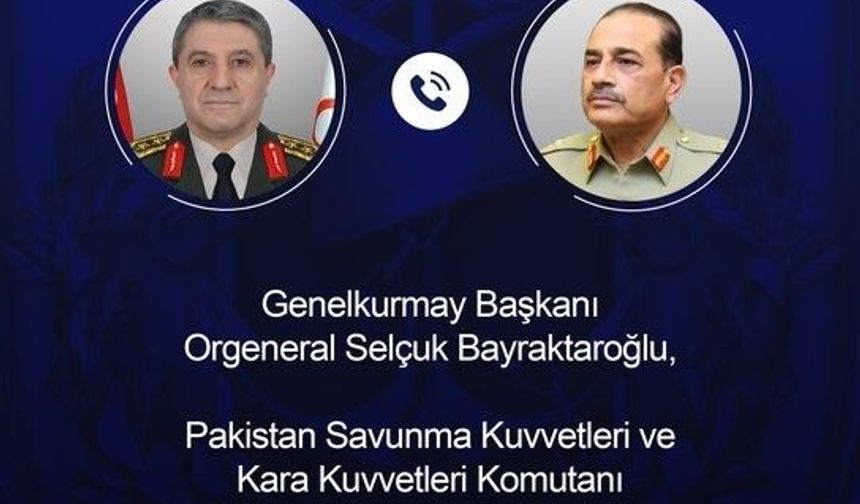 Genelkurmay Başkanı Orgeneral Bayraktaroğlu Pakistan Savunma Kuvvetleri ve Kara Kuvvetleri Komutanı Mareşal Munir ile görüştü