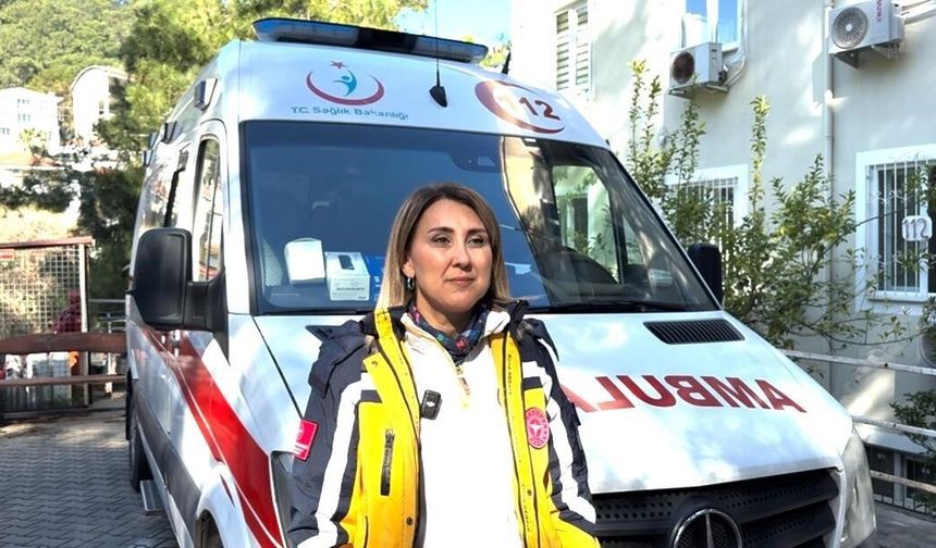 Marmaris'in tek kadın ambulans sürücüsü Fatma Nur Uçar: 'Önceliğimiz hayat kurtarmak'