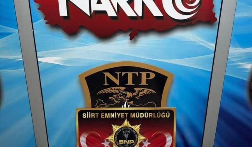 Siirt'te 9 kilo 700 gram esrar ele geçirildi