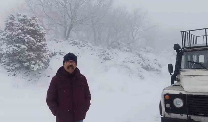 Tekirdağ'da yüksek kesimler beyaza büründü