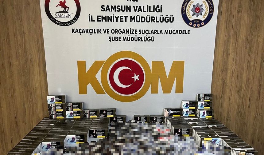 Tütün operasyonunda 22 bin doldurulmuş makaron ele geçirildi