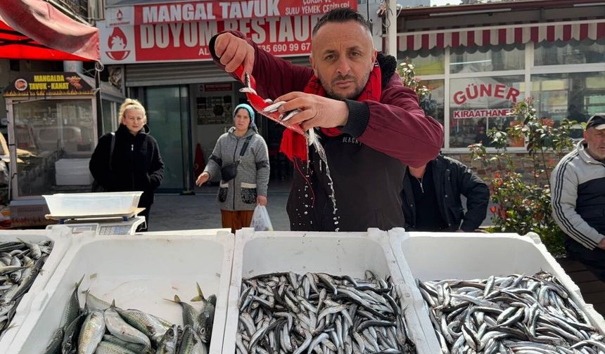 Zonguldak'ta balık tezgahlarında Ramazan mesaisi; hamsi 100 liradan satılıyor