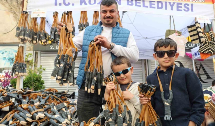 Çukurova'nın simgesi sapan festivale damga vurdu