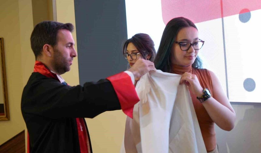 160 veteriner hekim adayı beyaz önlüklerini giydi