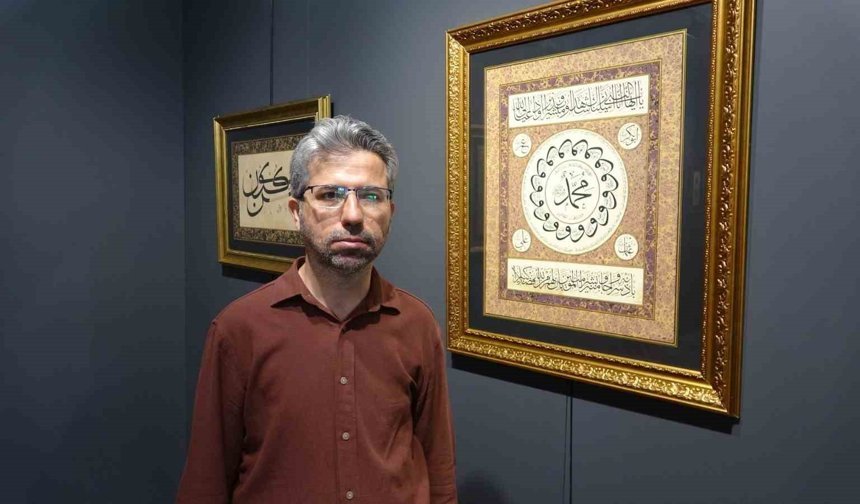 Adıyaman'da ebru sergisi açıldı