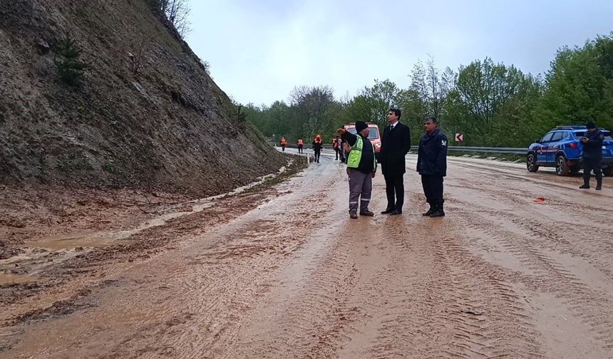 Bilecik'te sağanak yağış sonrası heyelan
