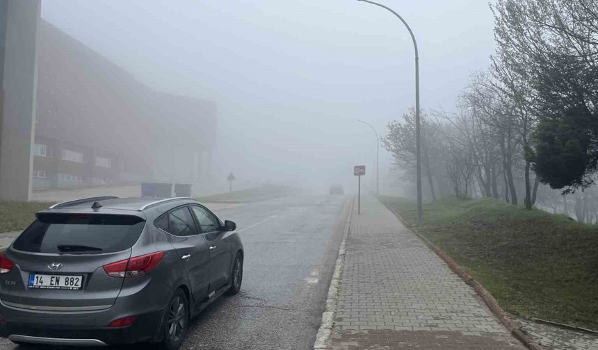 Bolu'da sis görüş mesafesini düşürdü
