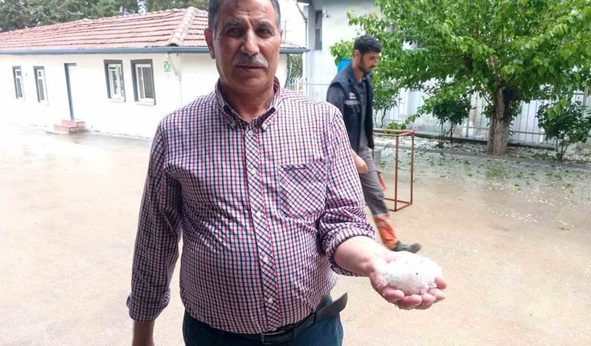 Malatya'da dolu yağışı etkili oldu