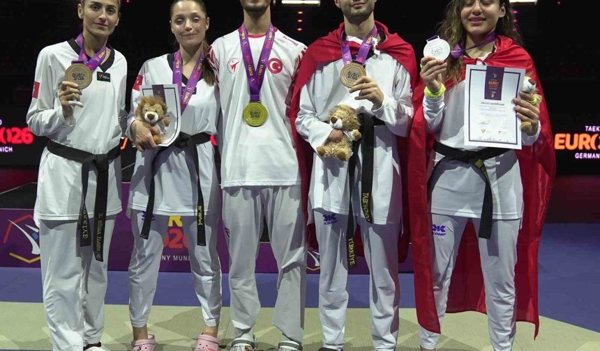 Milli taekwondoculardan 5 madalya