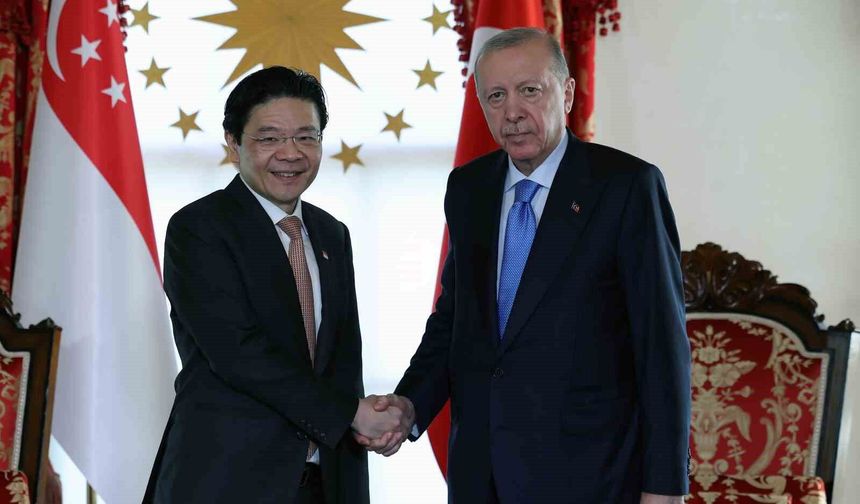 Cumhurbaşkanı Erdoğan, Singapur Başbakanı Lawrence Wong'u kabul etti