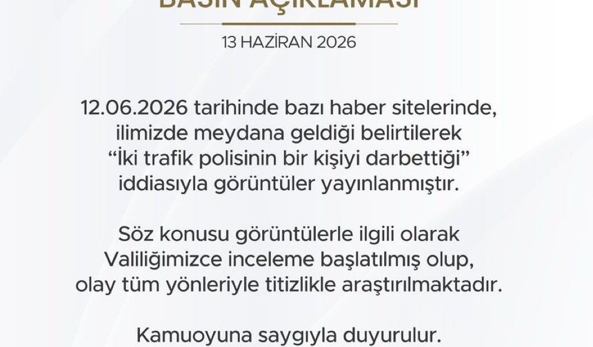 Iğdır Valiliği darp iddiasıyla ilgili soruşturma başlattı