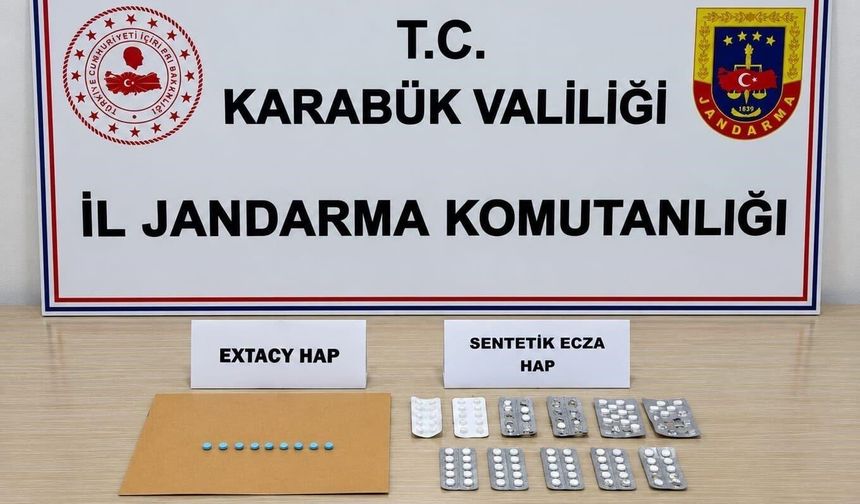 Karabük'te 241 uyuşturucu hap ele geçti