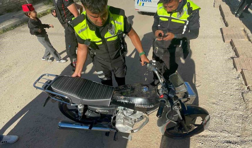 Karaman'da 'dur' ihtarına uymayan motosikletliye 611 bin lira ceza kesildi