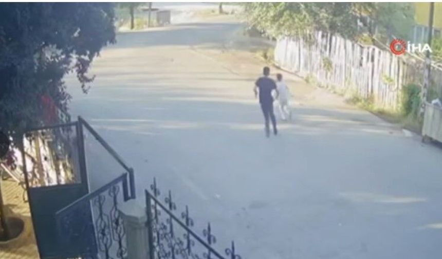 Deprem anında çocukların panik dolu kaçışı kamerada