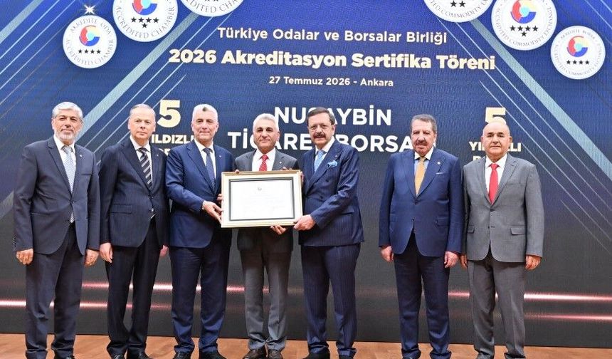 Nusaybin Ticaret Borsası 5 Yıldızlı Akredite Borsa Unvanını Yeniden Aldı