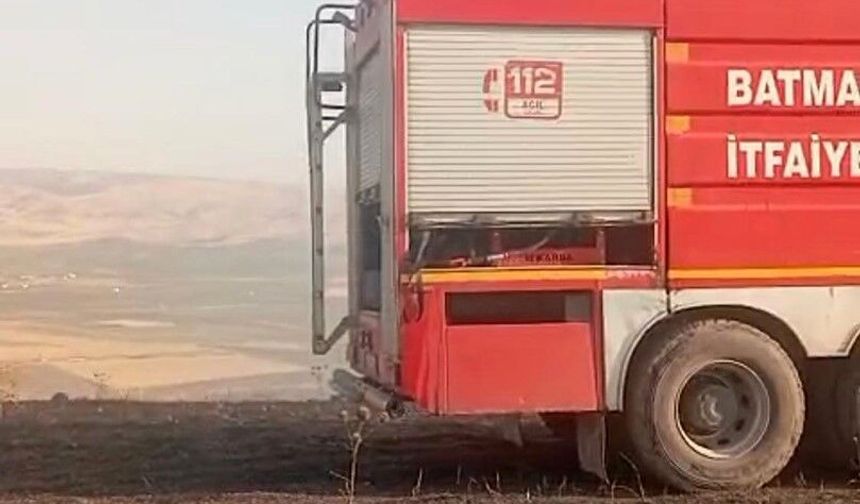Batman'da anız yangını söndürüldü