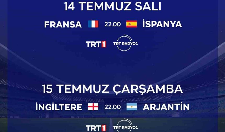 Dünya Kupası'nda yarı final maçları başlıyor