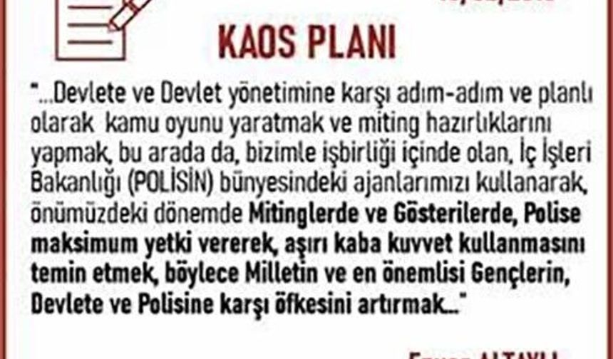 Güvenlik kaynakları: 'Örgütün darbenin başarısız olma ihtimaline karşı 'kontrollü darbe' iftirası ve alçaklığı 'B planı' olarak devreye sokuldu'