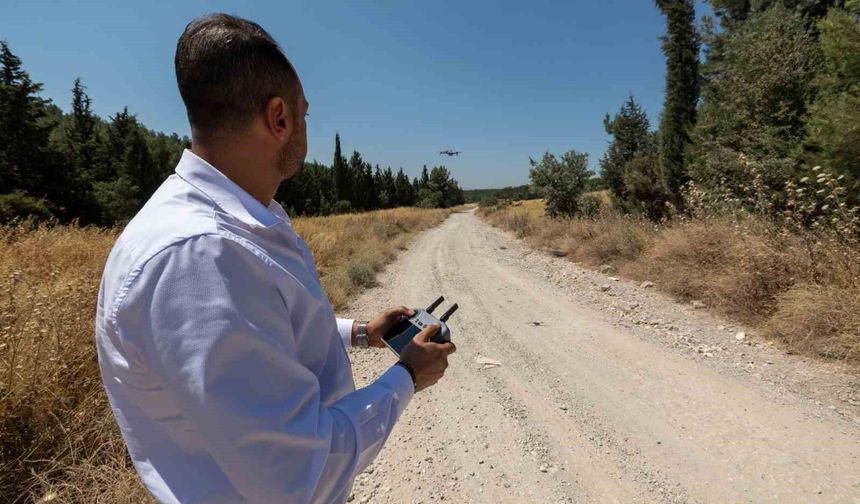 Kaçak moloz dökenlere dronlu takip