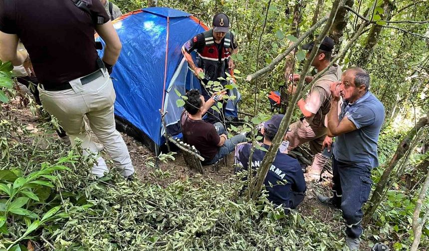 Kayıp şahıs ormanda yaralı halde bulundu