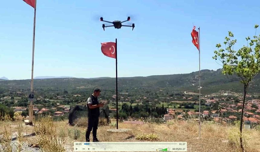 Muğla'da ziraat yangınlarına dron destekli denetim