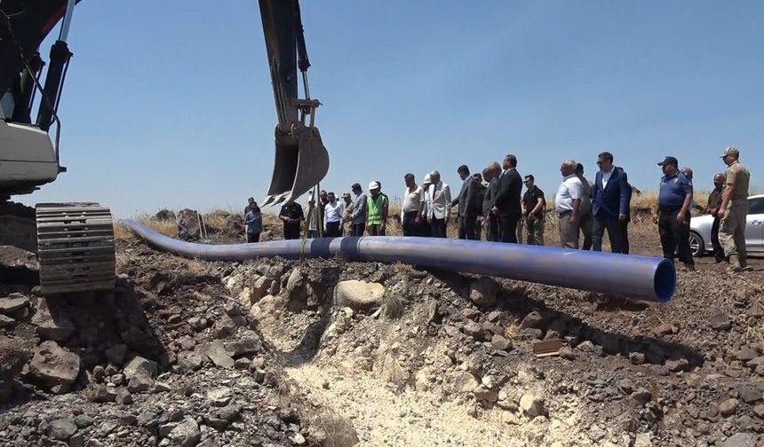 Polateli-Şahinbey OSB'de içme suyu isale hattının temeli atıldı
