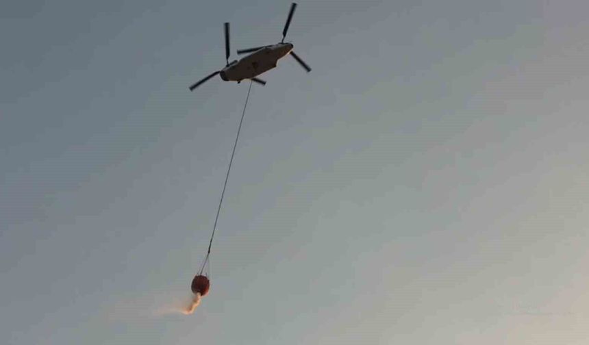 Türkiye'nin en büyük yangın söndürme helikopteri sahaya indi