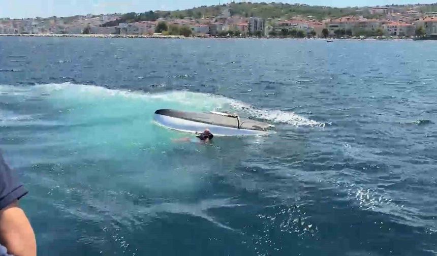 Yalova'da yelkenli tekne alabora oldu, yaşlı adam kurtarıldı