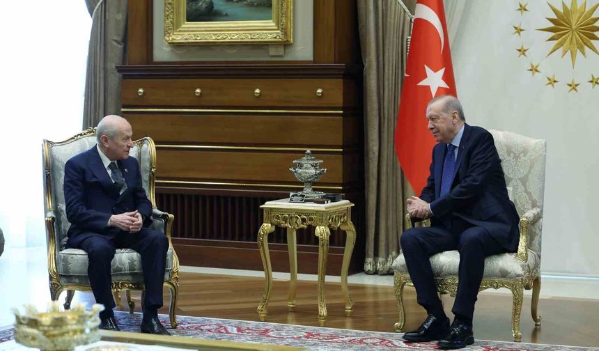 Cumhurbaşkanı Erdoğan, MHP lideri Devlet Bahçeli'yi kabul etti